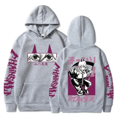 Funny Japanese Anime Chainsaw Man Hoodie Makima Power Denji Graphic Print Sweatshirt Men s Clothing Harajuku.jpg 640x640 1 - Chainsaw Man Store