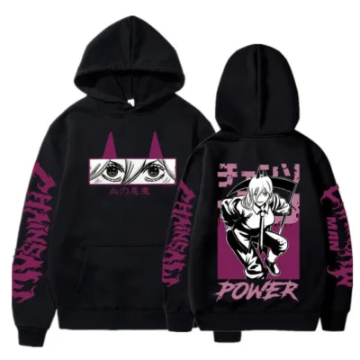 Funny Japanese Anime Chainsaw Man Hoodie Makima Power Denji Graphic Print Sweatshirt Men s Clothing Harajuku.jpg 640x640 2 - Chainsaw Man Store