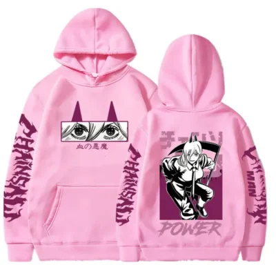 Funny Japanese Anime Chainsaw Man Hoodie Makima Power Denji Graphic Print Sweatshirt Men s Clothing Harajuku.jpg 640x640 5 - Chainsaw Man Store