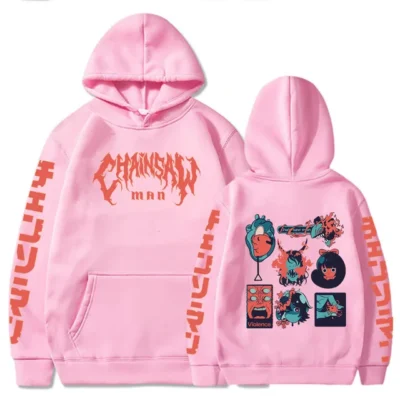 Hot Anime Hoodies Chainsaw Man Hooded Sweatshirts Fleece Streetwear Sweatshirt Print Oversized Clothes Loose Pullover Women.jpg 640x640 3 - Chainsaw Man Store