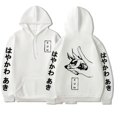 Japan Anime Chainsaw Man Hayakawa Aki Fox Devil Kon Print Hoodie Oversized Pullover Men Women Sweatshirt.jpg 640x640 10 - Chainsaw Man Store