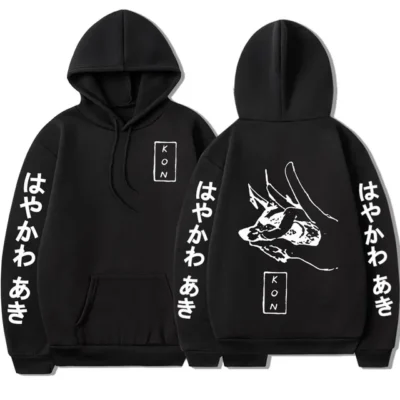 Japan Anime Chainsaw Man Hayakawa Aki Fox Devil Kon Print Hoodie Oversized Pullover Men Women Sweatshirt.jpg 640x640 9 - Chainsaw Man Store