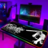 Keyboard Mat Chainsaw Man Xxl Gaming LED Mouse Pad Deskmat Laptop Accessories RGB Mousepad Desk Protector 4 - Chainsaw Man Store