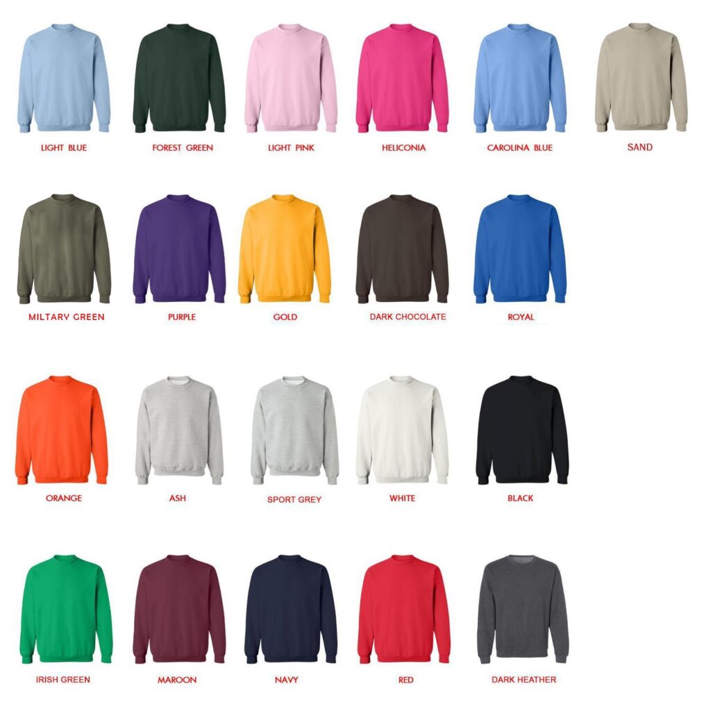 sweatshirt color chart - Chainsaw Man Store