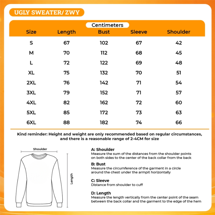 3D UGLY SWEATER - Chainsaw Man Store