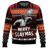 Merry Slaymas Denji Chainsaw Man Sweater FRONT mockup - Chainsaw Man Store
